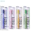 Extra-Long Brush Head Antibacterial Soft Bristle Toothbrush With Non-Slip Handle And Suction Cup Base Upright Design