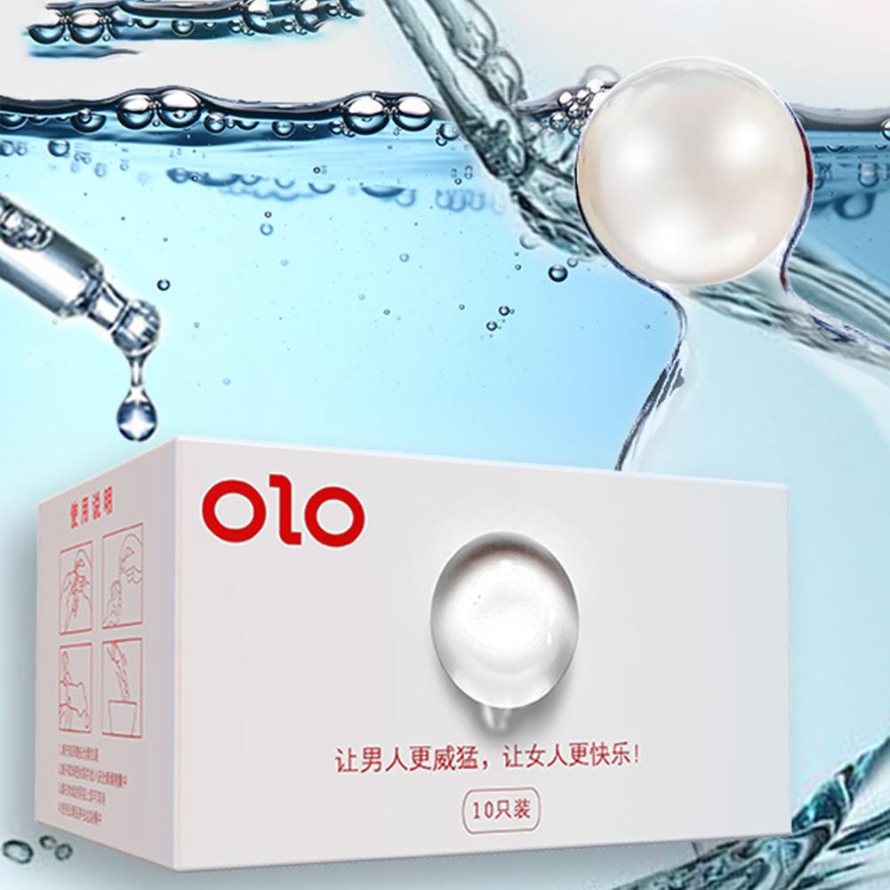 Kondome, 10 Stück/Set, ultradünne Hyaluronsäure-Kondome, G-Punkt-Stimulation, weiche Perlen
