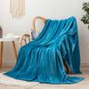 Solid Color Flannel Blanket - Cozy Air Conditioning or Office Nap Blanket