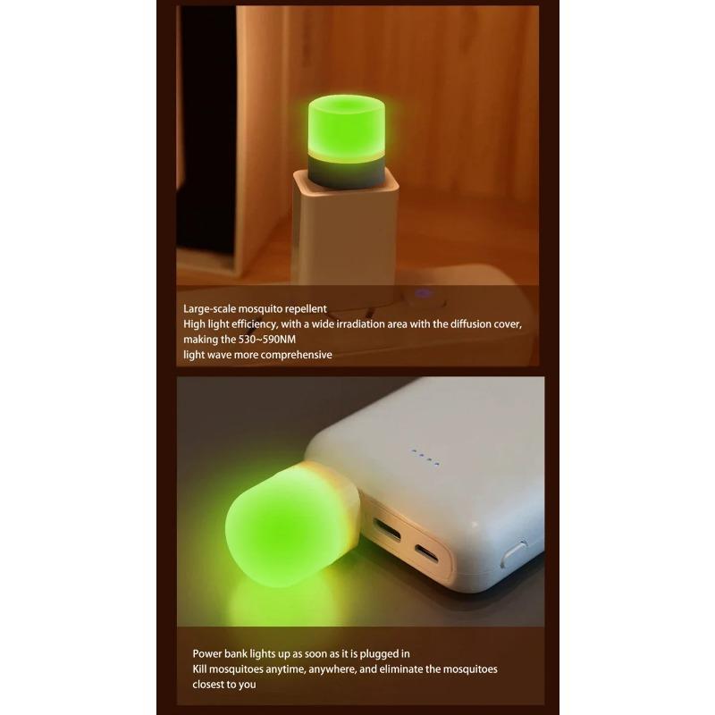 Mosquito Repellent Night Light Led Mosquito Repellent Light Creative Portable Usb Silent Home Bedroom Mini Night Light New 2025