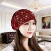 Stitched Embroidered Flap Hat For Women Spring Autumn Fashion Trendy Headwear