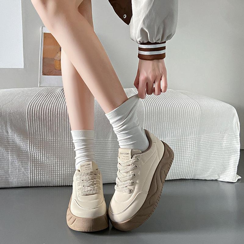 Little White Shoes Children's Spring New Ins Female Students Leisure Sports Versatile Board Shoes