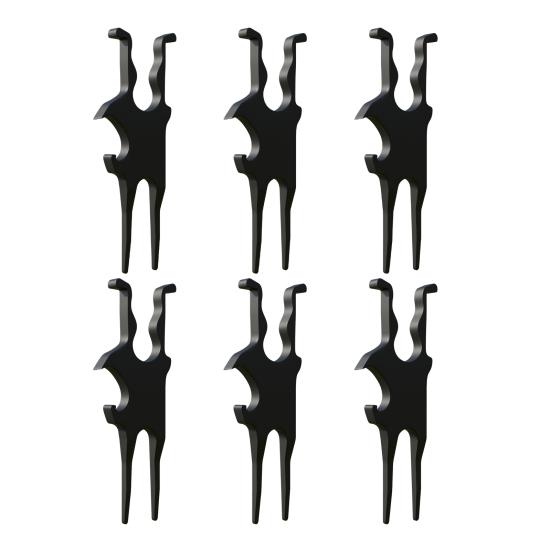 3-in-1 Golf Holder Divot Repair Tool Portable Golf Multi-Tool with Divot Tool Ball Marker Beer Opener Tube Clip Magnetic Holder for Golf Cart