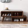 Nordic All Solid Wood Shoe Changing Stool Home Door Entry Shoe Rack Simple Bench Can Sit-type Shoe Cabinet and Stool One