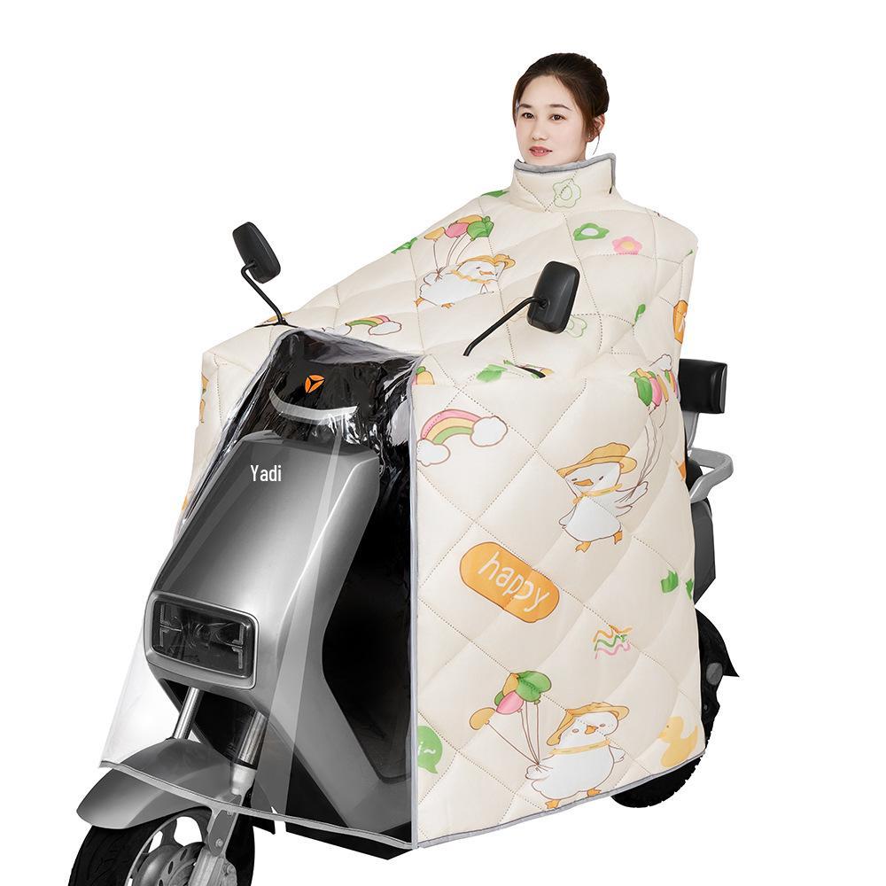 2025 Plush Waterproof Winter Windshield Cover for Electric Motorcycles