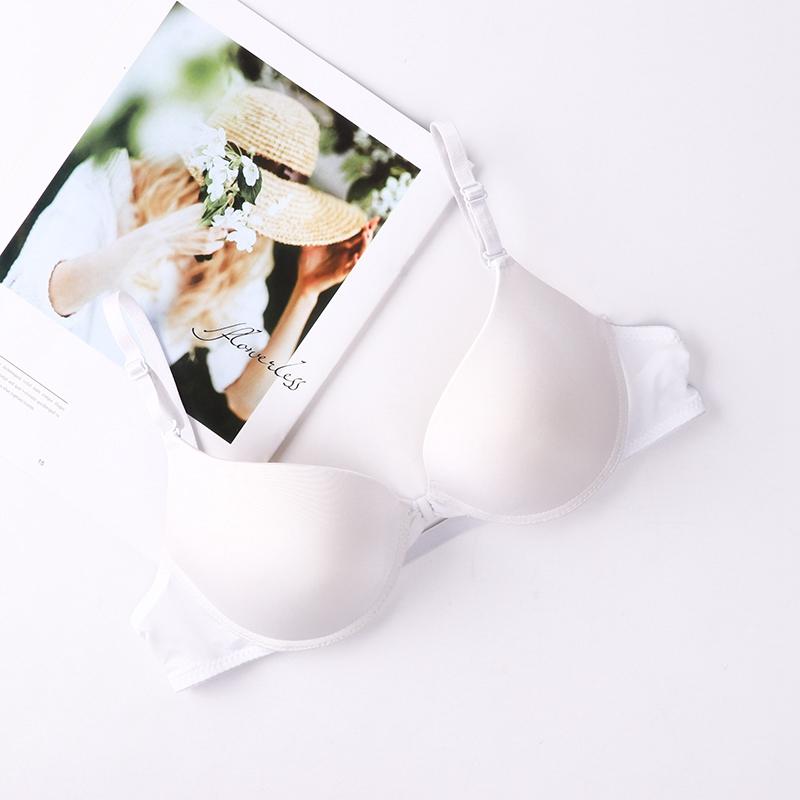 Dámské pohodlné podprsenky s kosticemi nadměrné velikosti hladká dámská podprsenka tričková spodní prádlo sexy hluboký V střih měkké košíčky braletka