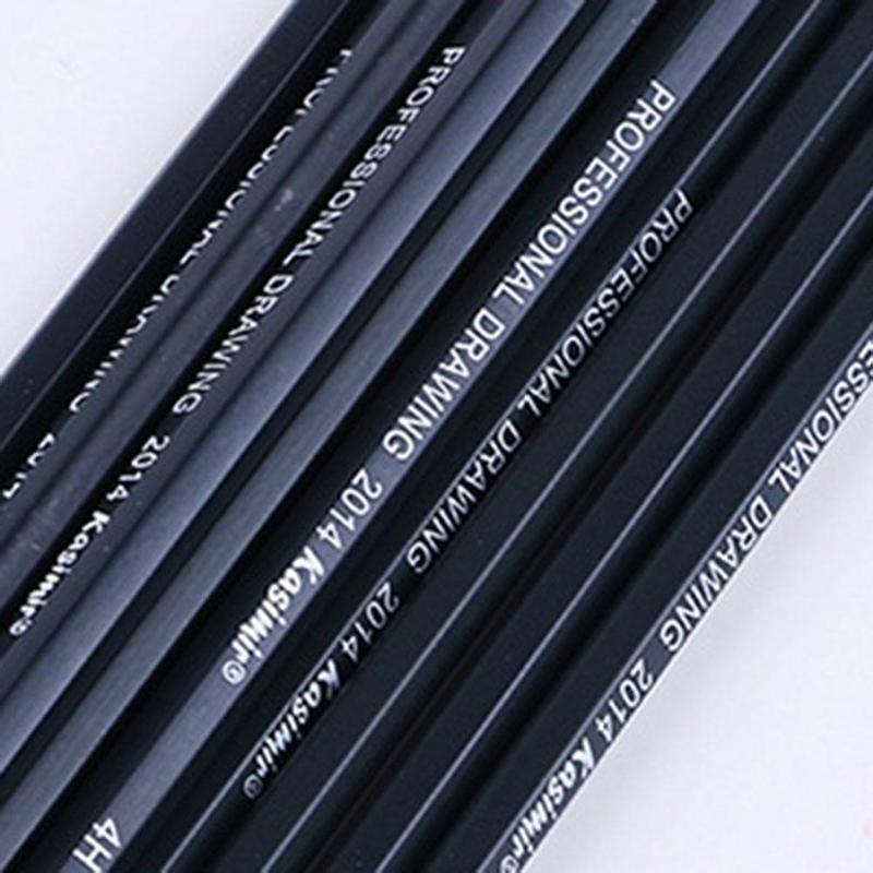 14Pcs/pack Drawing Pen Ultra Fine Line Marker Ink Black Sketch Pen  6H 4H 2H HB b 2B 3B 4 B 5B 6B 7B