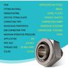 Metal Parts M8005 Straight Joint Double O-ring Compression System, Maxline M8005 Straight Joint for 3/4 "bushing with 1/2" NPT External Thread
