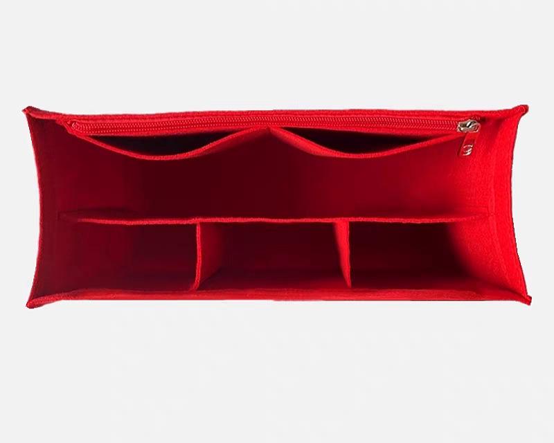 Custom Felt Cosmetic Bag Storage Organizer with Divider