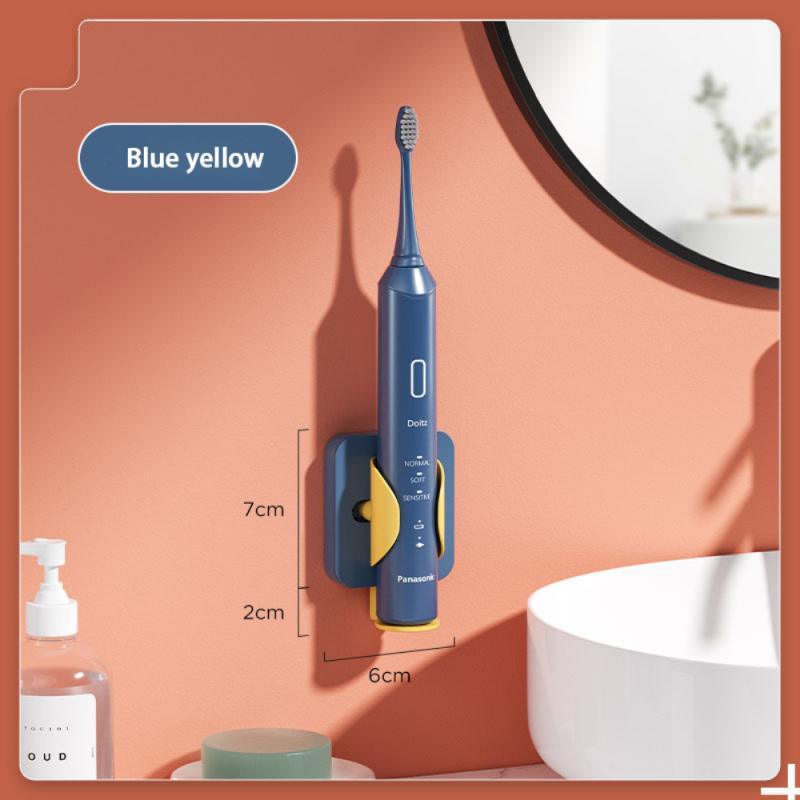1pc Toothbrush Holder Scalable Wall-Mounted Electric Toothbrush Organizer Space Saving Toothbrush Storage Rack