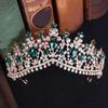 Vintage Style Baroque Crowns Shiny Bridal Tiara Rhinestone Bridal Crown  Bridal Wedding