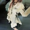 Estetică Y2k Cămașă Dantelă Grunge Gotic Bluze Neregulate Fairy Harajuku Cămașă Bandaj Haine Vintage Lolita Mall Goth