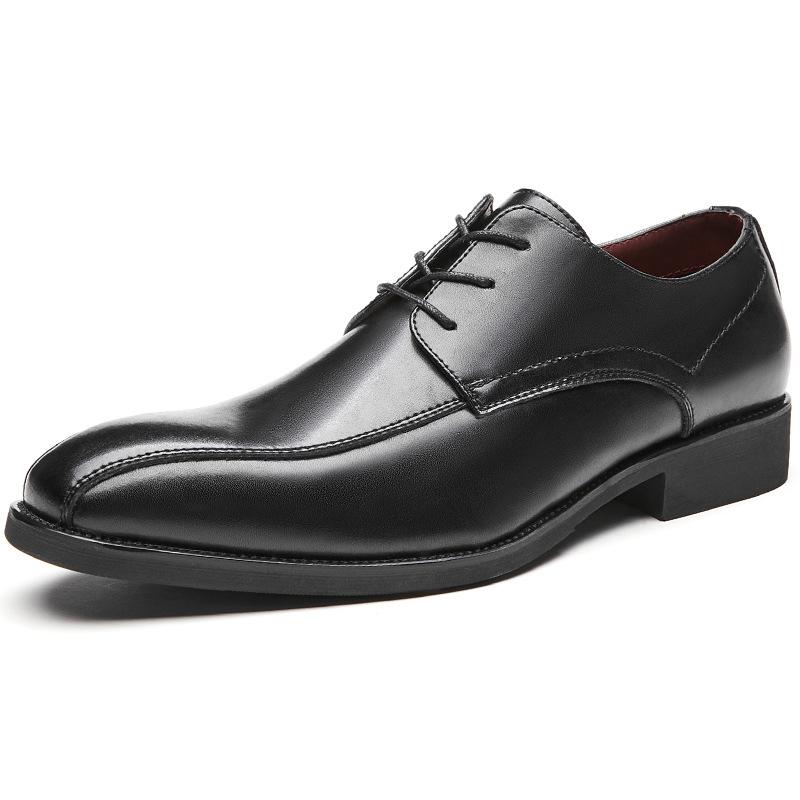 2024 2024 Dress Shoes Mens Formal Derby Shoes Genuine Leather Shoes for Men Wedding Shoes Business Casual Lace Up Leather Shoes