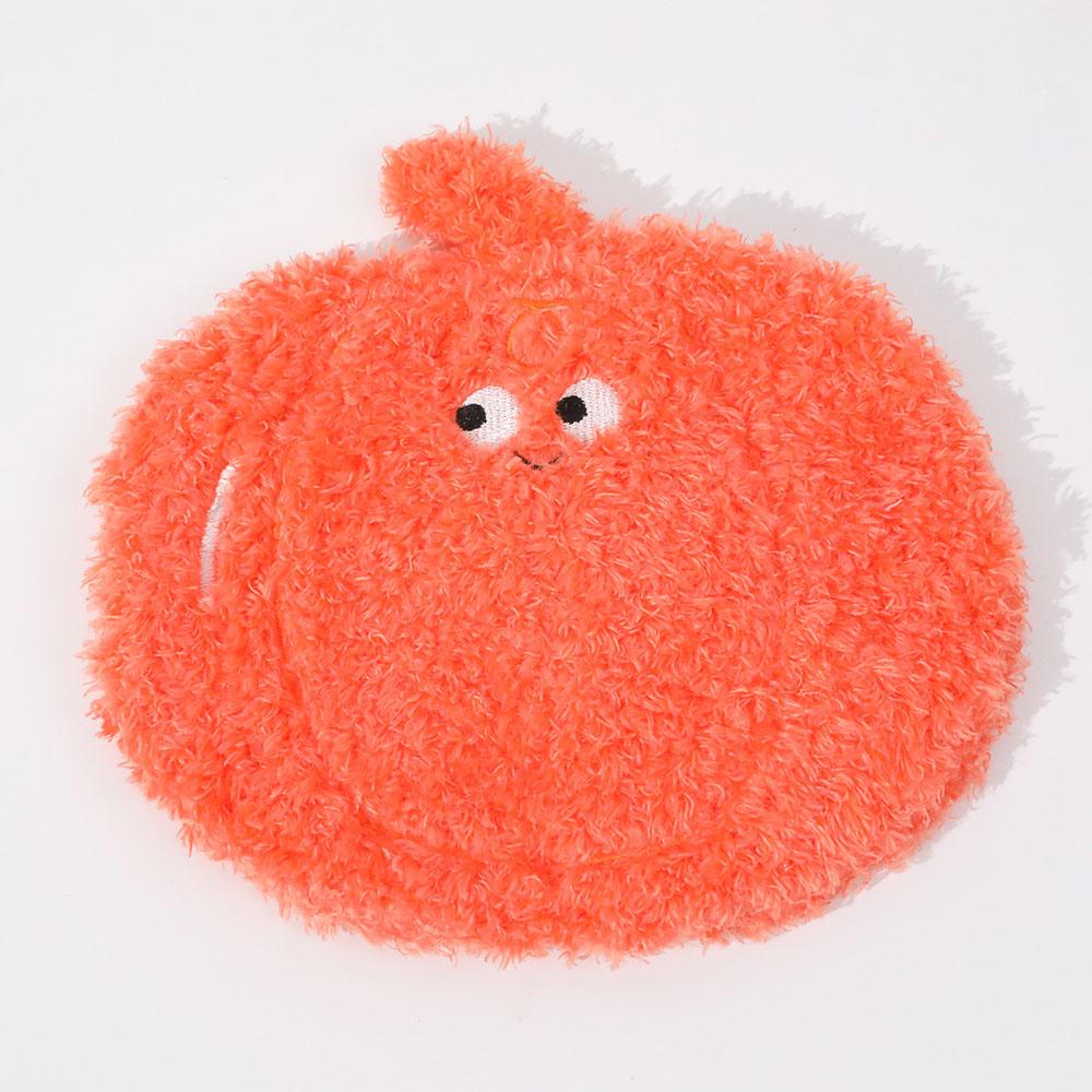 

Creative Fruit & Vegetable Series Cat & Puppy Toy - Crinkle Plush Squeaky Chew Toy, Teeth Cleaning Interactive Molar Toy, гарбуз
