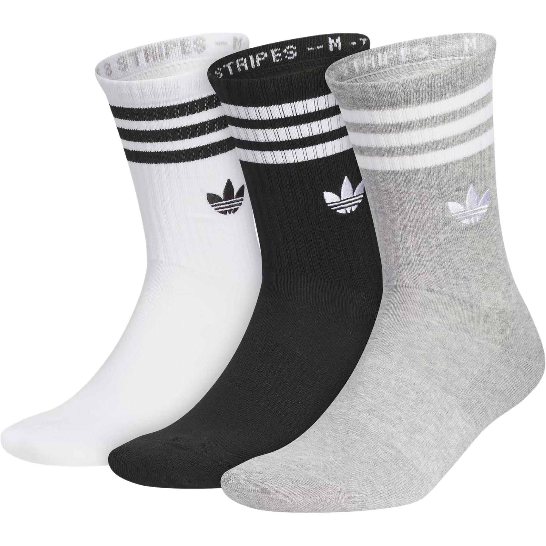 Adidas Originals CUSHIONED CREW SOCKS Crew Socks Unisex 3 Pack JP1277 M