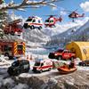 2026 Christmas Countdown Calenda, 24 Rescue Vehicle Christmas Car Ornament,Holiday Gift for Christmas