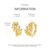 Gold Serie Hoop Earrings 925 Silver Sparkling Irregular Shape Feather Star Earrings Stud for Woman Girl Jewelry Gift