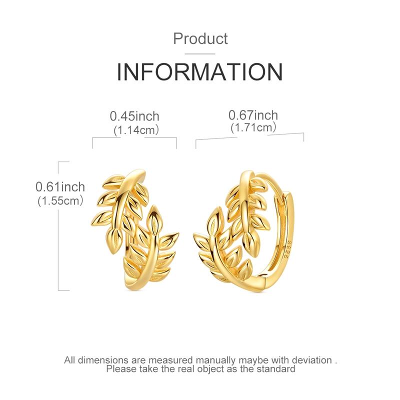 Gold Serie Hoop Earrings 925 Silver Sparkling Irregular Shape Feather Star Earrings Stud for Woman Girl Jewelry Gift