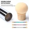 Round Nail Sponges Nail Gradient Sponge Pen Double Head Sponge Nail Brush Rhinestones Handle Acrylic Nail Painting Brush
