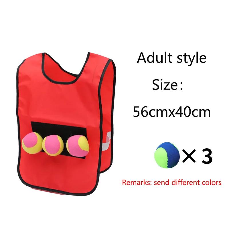 Children and Adult Outdoor Sport Toys for Kids Interaction Play Games Vest Ball Sticking Game
