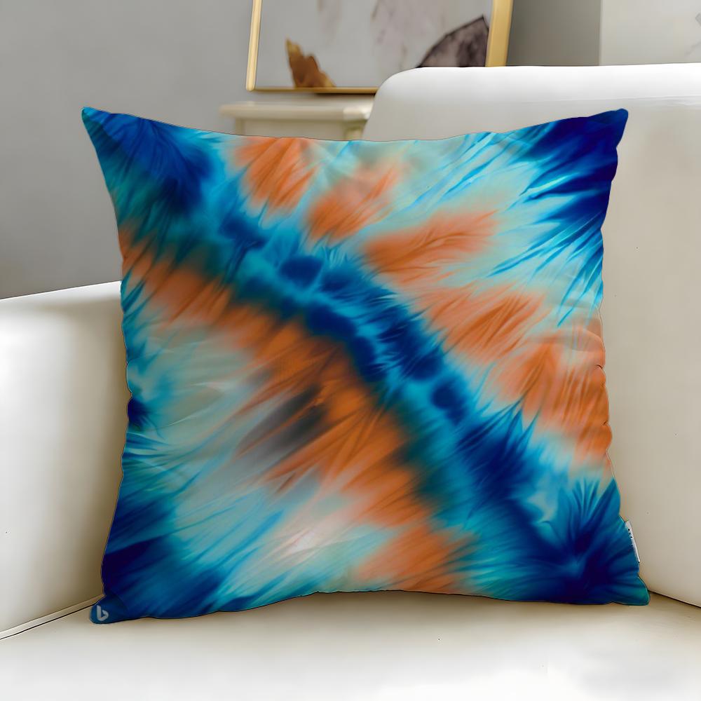 Retro Patterns Cushion Cover Soft  EasyWash Pillow Case  Versatile for Couch Bed Travel and Office