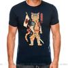 2025 Newest Design Catana Kawaii Harajuku T Shirt Unisex Ninja Cat Tshirt Samurai Cat Anime Tshirt Japanese Kaiju Sushi Cat Tshirt
