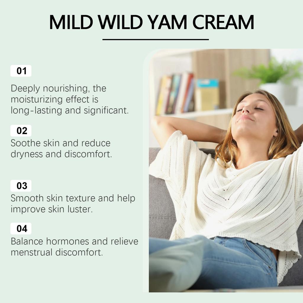 2pc Mild Wild Yam Cream Moisturizing Skin Care Body Cream for Women