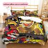 Super Mario Pattern Bedding Quilt Set  Home Decoration  Gift (1 * duvet cover + 2 * pillowcase  without core)