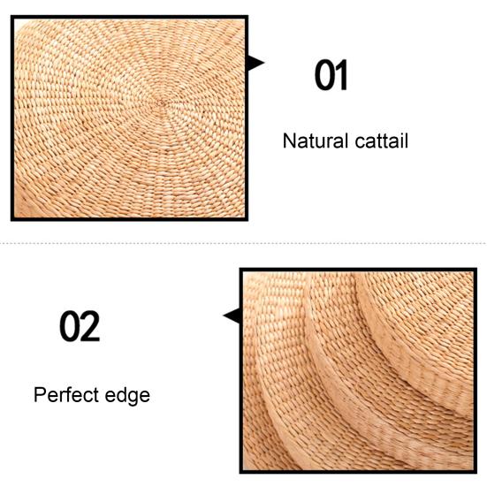 Tatami Cushion Breathable Widely Applied Comfortable Round Straw Weave Handmade Pillow