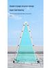 Galvanized Folding A-Frame Ladder: Double-Sided, Multifunctional, Thickened for Outdoor or Household Use