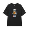 Men's Li-Ning T-Shirts Men's Black Crew Neck Moderate Straight Fit