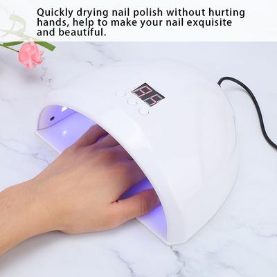 Lampada Asciugatrice Intelligente LED UV 36W per Smalto Gel per Unghie Moda Macchina per Polimerizzare le Unghie Strumento per Manicure