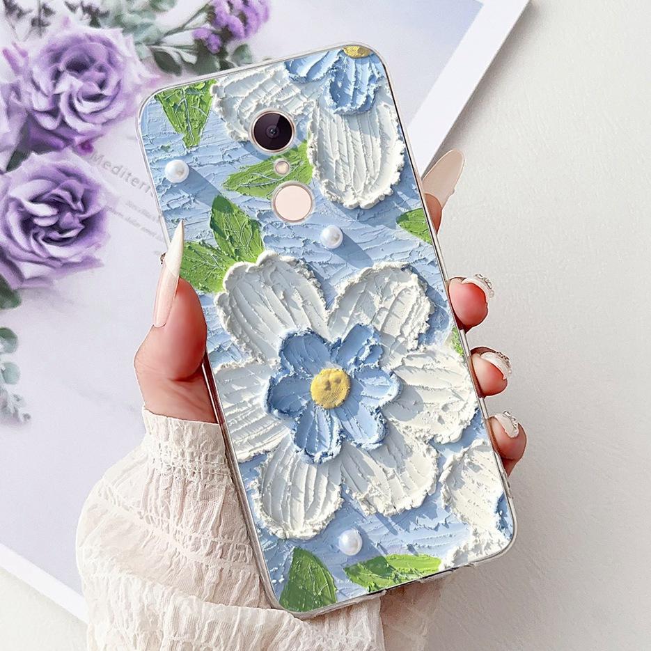 For Xiaomi Redmi 5 Plus Case Cute Cat Lion Painted Cover Soft Silicone Phone Case For Xiaomi Redmi 5 Redmi5 Plus Back Cover Bags