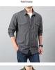 Men's Multi-Pocket Quick-Dry Workwear Shirt - Long/Short Sleeve, Loose Fit, Plus Size
