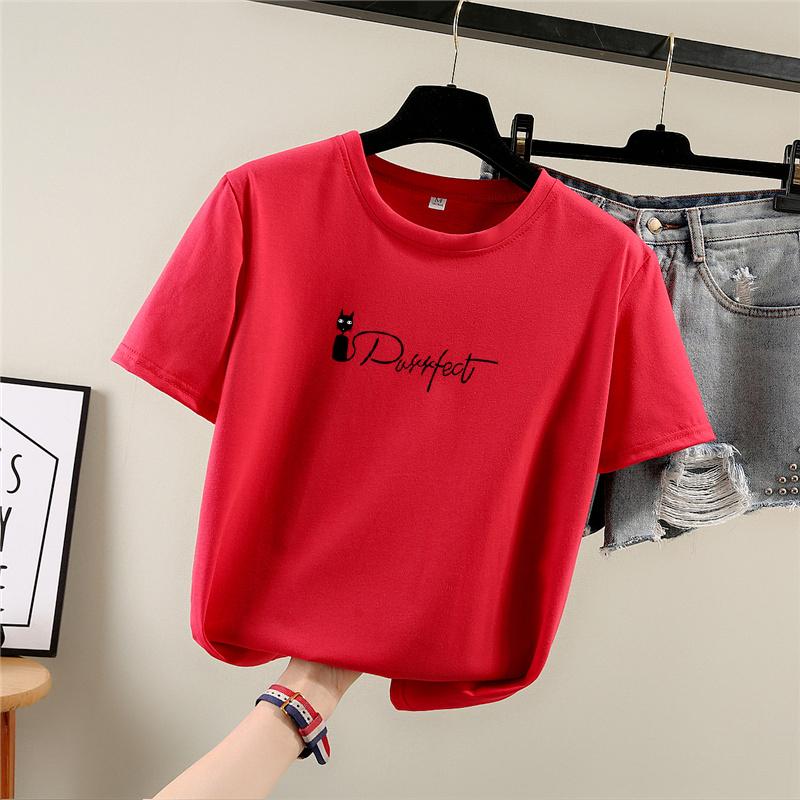 T-shirts à manches courtes pour femmes avec imprimé dessin animé amusant Harajuku, T-shirt d'été décontracté ample pour étudiante, hauts Y2k pour jeune fille