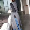 2026 Early Autumn Women's Mid-Length High Neck Knit Pullover Sweater Vest Dress