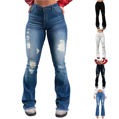 Women's Jeans Retro Color High Waisted Slim And Sexy Design Jeans