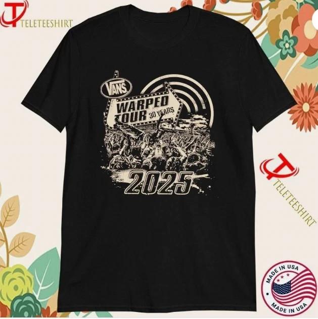 

Van Warped Tour 2025 30 Years Crowd Surf T-Shirt Tops tees Men s Women s M