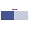 Retractable Side Awning 160 X 500 Cm Blue