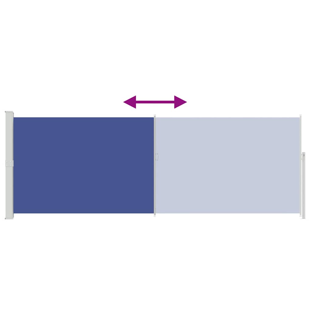 Retractable Side Awning 160 X 500 Cm Blue
