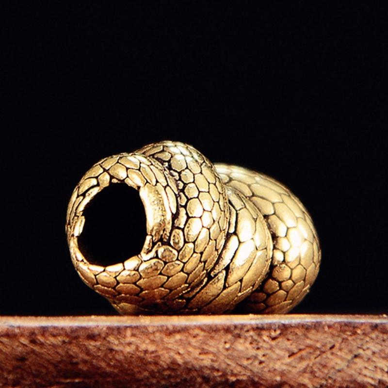 Unique Snake Serpents Metal Beads Pendant for Paracord and DIY Enthusiasts Jewelry Making Paracord Bead