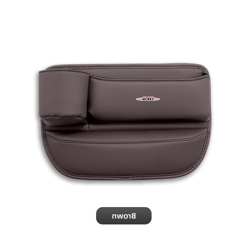 Leather Car Seat Gap Organizer Storage Box Cup Holder Auto Interiors For Mini Cooper One JCW F54 F55 F56 F57 F60 R50 R52 R53 R55 Rdxzk11