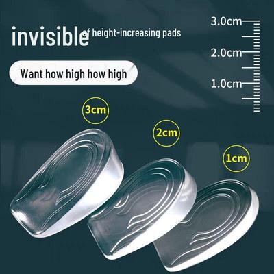 Garland Invisible Height Boost Insoles – Soft PU Silicone Half Pads for Men & Women