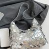Tote Bag Sequin Shoulder Bag Square Bag Tassel Crossbody Bag French Evening Banquet Bag  Women