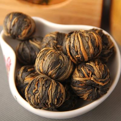 2023 Yunnan Siyah Çin Çayı Fengqing Dianhong El Yapımı Dragon Ball Küçük Altın Top Çay 100g