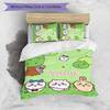 3pcs Custom Name Chiikawa Bedding Set Duvet Cover Closure Includes 1 Duvet Cover & 2 Pillowcases for All Seasons Bedroom Decor