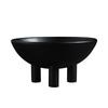 Ceramic Plate Tray Black and White Tall Fruit Bowl Flowerpot Desktop Storage Organization Decorative Figurines Home Decoration