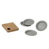 Medium Plates, Set of 4, Ash Gray, B Fiber Plate19