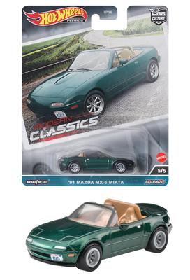Hot Wheels Car Culture Modern Classics Mazda Miata Years Old and HKC68 - '91 MX-5 [3 Up]