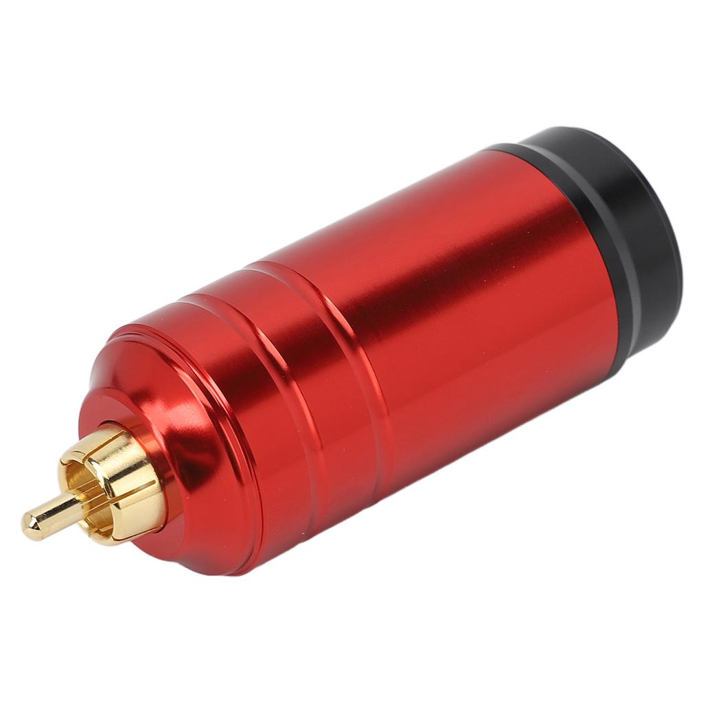 Sursă de alimentare wireless RCA pentru aparat de tatuat, aliaj de aluminiu, mat, 1600mAh, baterie USB, roșu